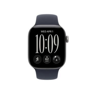 Apple Watch Series 12 GPS 42mm Black Aluminium Case with Black Sport Band