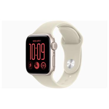 Apple Watch SE 3 GPS 40mm Starlight Aluminium Case with Sand Sport Band