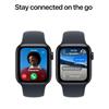Apple Watch SE 3 40mm Midnight Aluminum Case with Navy Blue Sport Band S/M