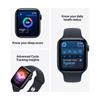 Apple Watch SE 3 40mm Midnight Aluminum Case with Navy Blue Sport Band S/M