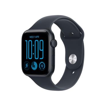 APPLE Watch SE 3 - 44 mm Midnight Aluminium Case with Navy Blue Sport Band, S/M