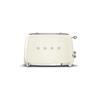 SMEG 2 SLICE TOASTER IN CREAM  TSF01CRUK