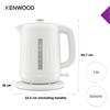 KENWOOD ZJP06.000WH  RIPPLE WHITE KETTLE