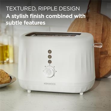 KENWOOD RIPPLE WHITE TOASTER