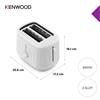 KENWOOD RIPPLE WHITE TOASTER