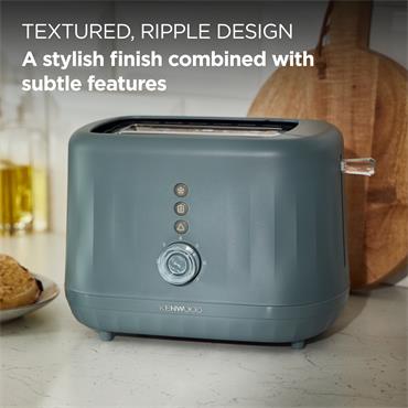 KENWOOD RIPPLE GREY TOASTER