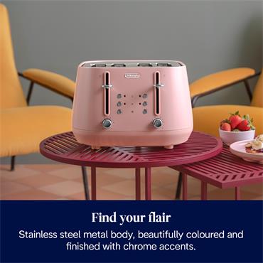 DELONGHI CTY4003.PK TOASTER PINK