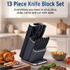NINJA STAYSHARP 13P KNIFE BK SET & SHARPENER BLACK