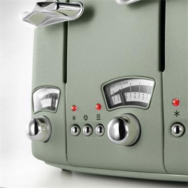 DELONGHI 4 SLICE GREEN TOASTER CT04GR