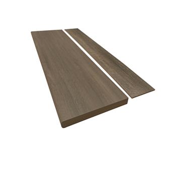 MILANI DARK OAK WOOD GRAIN BULLNOSE STAIR T&R