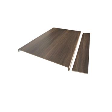 MILANI DARK OAK WOOD GRAIN DOUBLE WINDER STAIR T&R