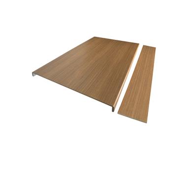 HONEY OAK WOOD GRAIN DOUBLE WINDER STAIR T&R