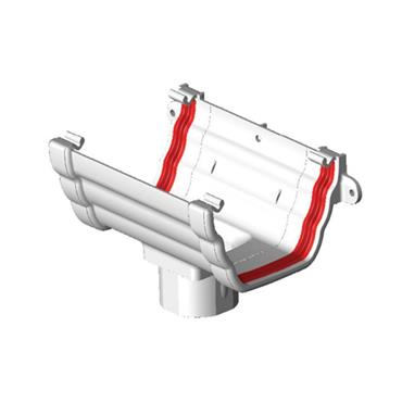 FREEFLOW OGEE RUNNING OUTLET WHITE