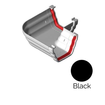 FREEFLOW 90' OGEE GUTTER ANGLE BLACK