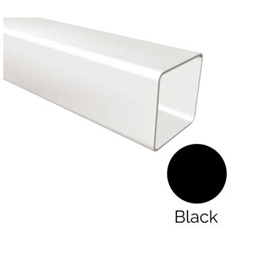 FREEFLOW DOWNPIPE SQ PIPE 4 MTR BLACK