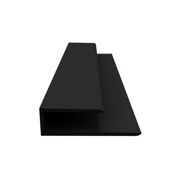 FREEFOAM BLACK J TRIM 5M FOR PVC SOFFIT