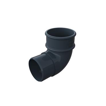 FREEFLOW ROUND 90^ OFFSET BEND ANTHRACITE GREY