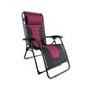 Padded Zero Gravity Chair - Black & Burgundy