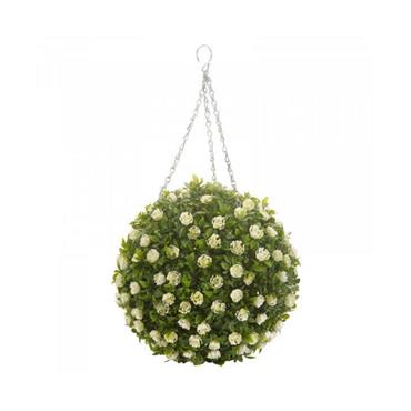 SG WHITE ROSE BALL 30CM
