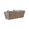 SG 19IN BARI FAUX RATTAN PLANTER - SOFT GREY