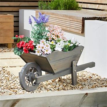 WHEELBARROW PLANTER - SLATE - FSC 1