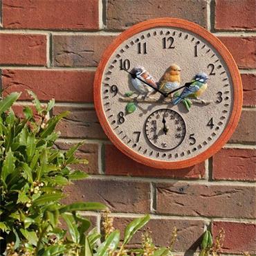 SG 12IN BIRDWOOD WALL CLOCK