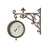 SG 8IN MARYLEBONE STATION WALL CLOCK & THERMOMETER