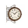 SG 15IN GREENWICH STATION WALL CLOCK & THERMOMETER