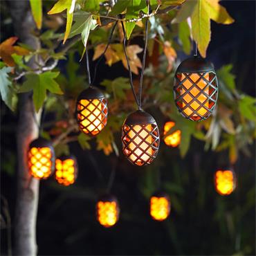 FLAMING STRING LIGHTS - SET OF 10
