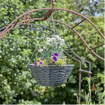 14" KIELDER FAUX RATTAN BASKET