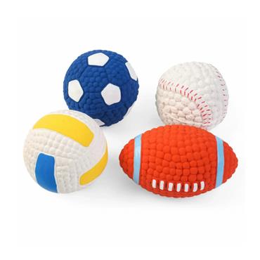 SG SQUEAKY 6CM LATEX POOCH BALL MIXED CASE