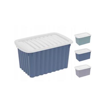 STORAGE BOX WITH LID 3ASS CLR