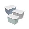 STORAGE BOX WITH LID 3ASS CLR