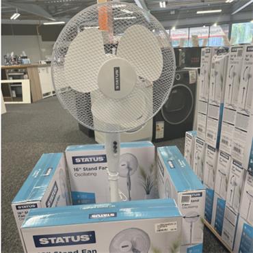 16"" WHITE STAND FAN