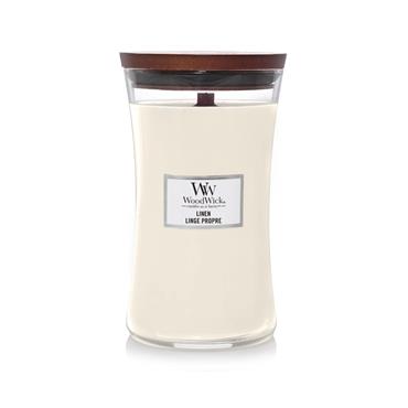 WOODWICK LINEN LARGE JAR