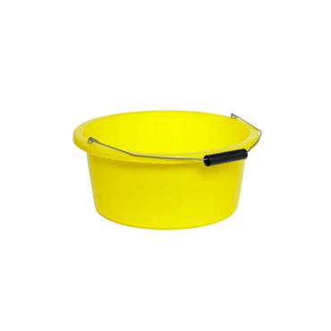 15LT SHALLOW PLASTERERS MIXING BUCKET  YELLOW