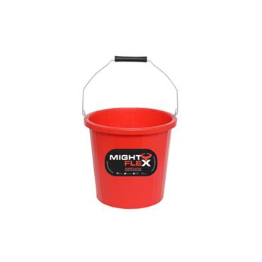 HOOF PROOF MIGHTY FLEX 10LT CALF MP BUCKET  RED