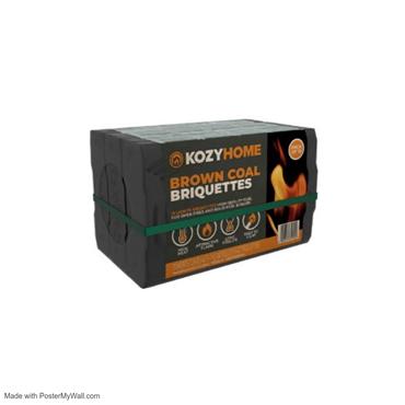 KOZYHOME BROWN COAL BRIQUETTES