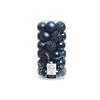 KAE Baubles polystyrene matt glitter mix blue 37p