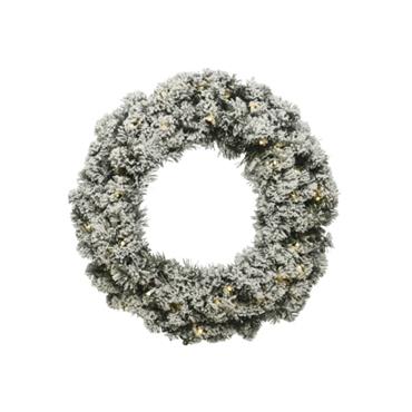 KAE Imperial wreath LED indoor green/white