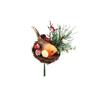 18cm Robin In Nest Christmas Pick