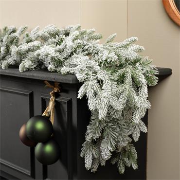 Norway garland snowy indoor