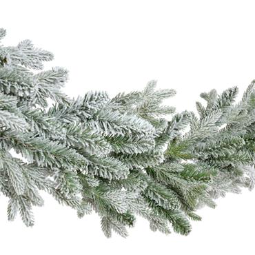 Norway garland snowy indoor