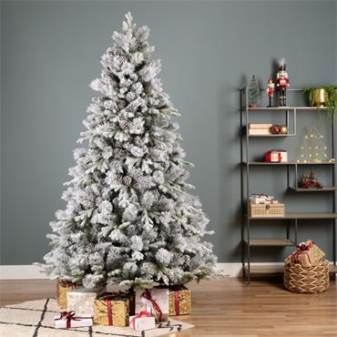 LAUSANNE 8FT FIR SNOWY CHRISTMAS TREE