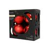 KAE Baubles polystyrene mix christmas red box of 4