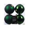 KAE Baubles polystyrene mix pine green box of 4