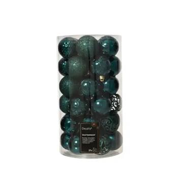 KAE Baubles polystyrene glitter mix emerald 37p
