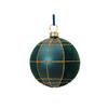 KAE Baubles polystyrene matt velvet check emerald