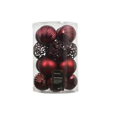 KAE Bauble polystyrene oxblood 16 Box