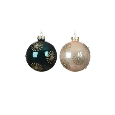 KAE Baubles glass enamel with fireworks 2col ass